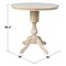 International Concepts Round 36 in Round Top Pedestal Table, 34.9 inH, Unfinished, 36 in W, 36 in L, 35.9 in H, Wood K-36RT-11P - alternate 3